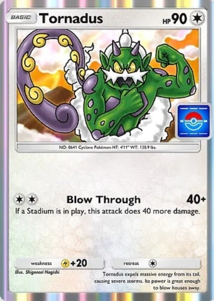 tornadus promo from pokemon tcg pocket