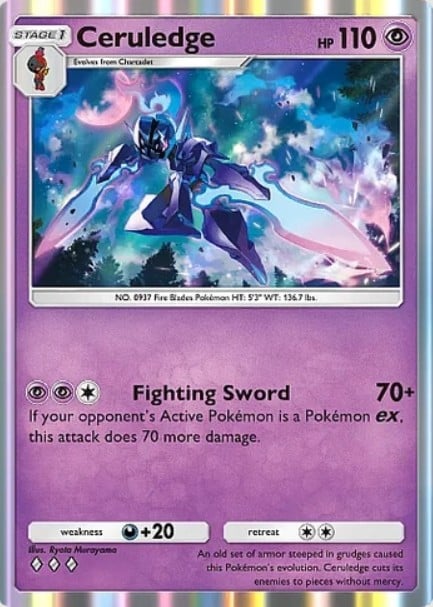 Ceruledge de Pokémon TCG Pocket Paldean Wonder Set