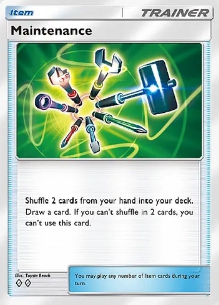 maintenance item card from pokemon tcg pocket mega shine set