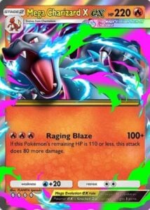 mega charizard ex from pokemon tcg pocket mega shine set