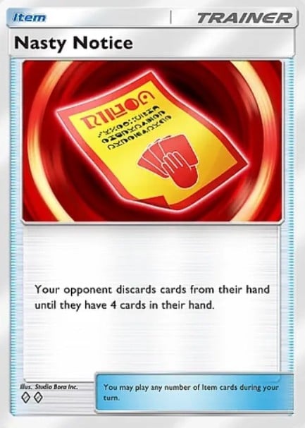 nasty notice item card from pokemon tcg pocket mega shine set