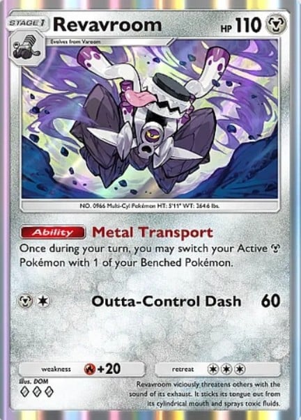 revavroom from pokemon tcg pocket mega shine set