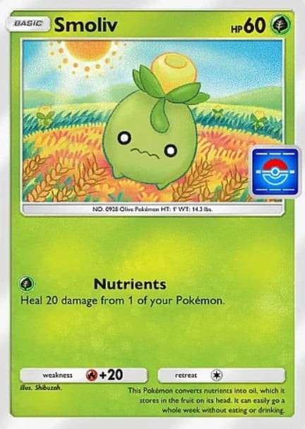 smoliv promo de pokemon tcg pocket