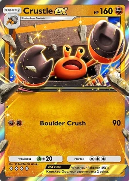 crustele ex from pokemon tcg pocket pulsing aura set