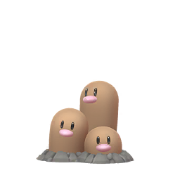 dugtrio sprite from pokemon go