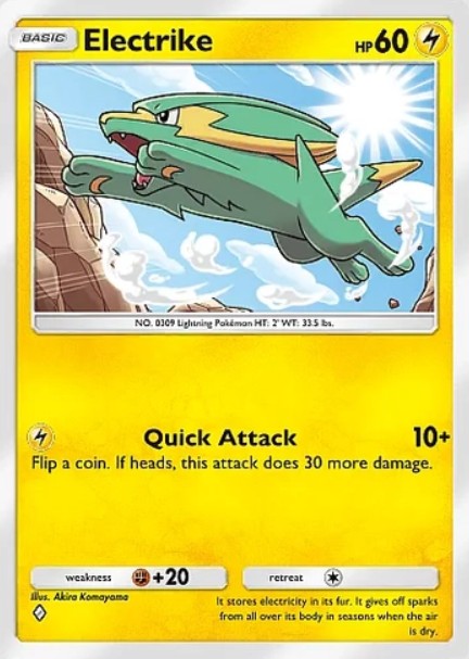 electrike from pokemon tcg pocket mega shine set