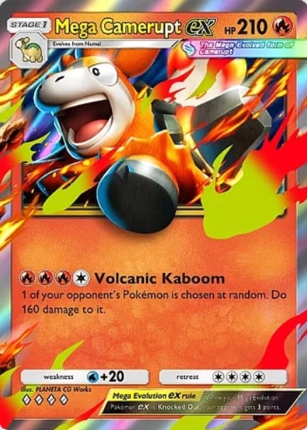 mega camerupt ex from pokemon tcg pocket pulsing aura set