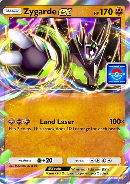 zygarde ex promo from pokemon tcg pocket