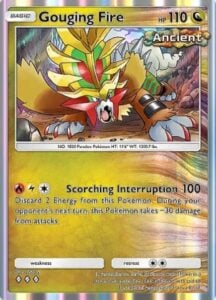 gouging fire from pokemon tcg pocket paradox drive set