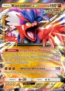 koraidon ex from pokemon tcg pocket paradox drive set