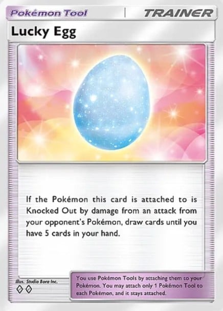 lucky egg pokemon tool from tcg pocket pulsing aura set