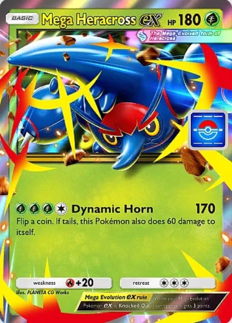 mega heracross ex from pokemon tcg pocket