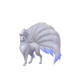 shiny ninetales sprite from pokemon go