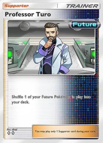 professor turo supporter from pokemon tcg pocket paradox drive set