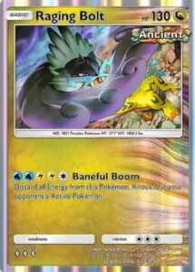 raging bolt from pokemon tcg pocket paradox drive set