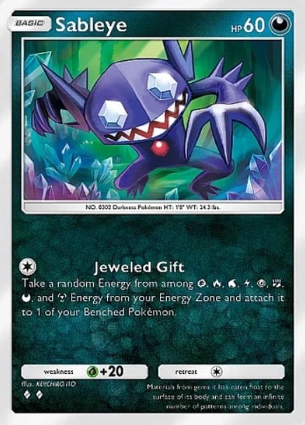 sableye from pokemon tcg pocket paradix drive set