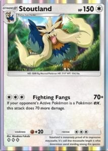 stoutland from pokemon tcg pocket pulsing aura set