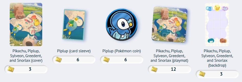 piplup accessories from pokemon tcg pocket july 2026 premium pass lineup