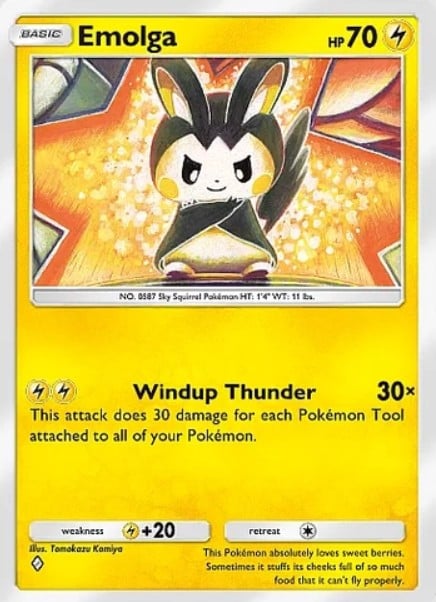 emolga from pokemon tcg pocket everyday wonders set
