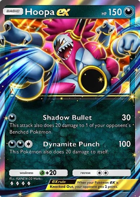 hoopa ex from pokemon tcg pocket ruler of the skies set