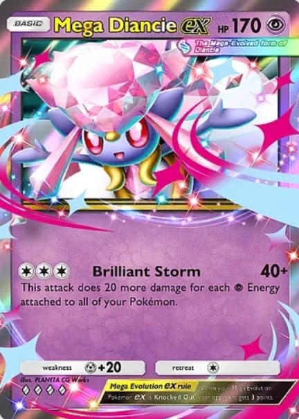 mega diancie ex from pokemon tcg pocket everyday wonders set