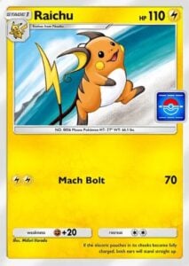 raichu promo from pokemon tcg pocket