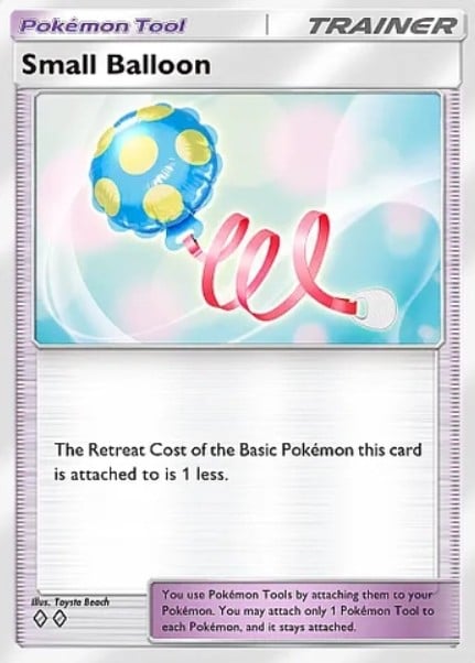 small balloon pokemon tool card in tcg pocket everyday wonders set
