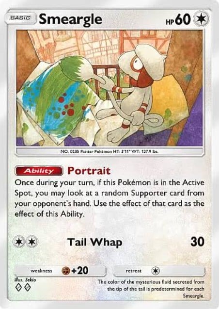smeargle from pokemon tcg pocket fantastical parade set