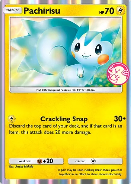 pachirisu promo from pokemon tcg pocket
