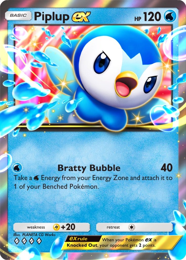 piplup ex from pokemon tcg pocket