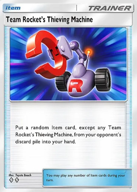 team rocket's thieving machine item from pokemon tcg pocket