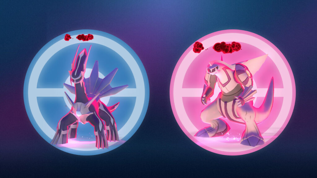 Dynamax Dialga and Dynamax Palkia