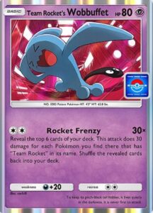 team rocket's wobbuffet promo from pokemon tcg pocket