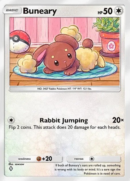 buneary from pokemon tcg pocket dual fusion set