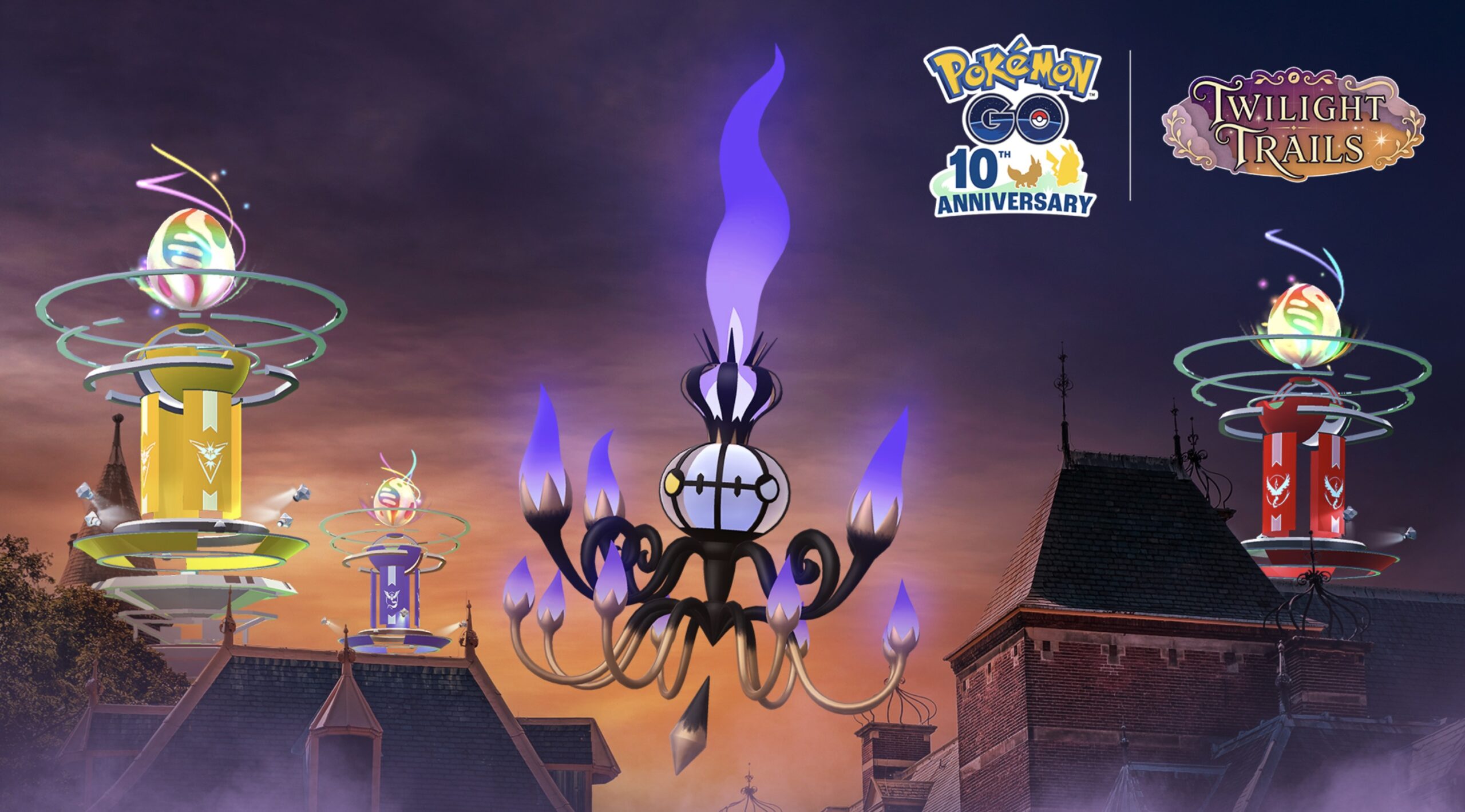 Mega Chandelure Super Mega Raid Day artwork